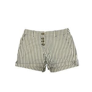 LOFT Blue White Striped Shorts Sz 0